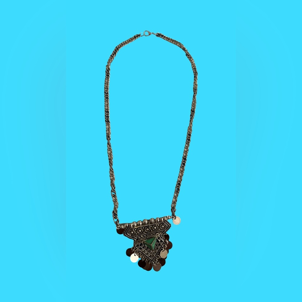 Intricate Silver Pendant Necklace